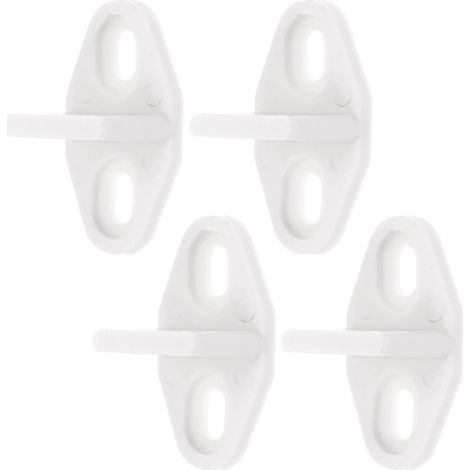 lot de 4 butée de rail pour porte coulissante, acier carbone (1/5)