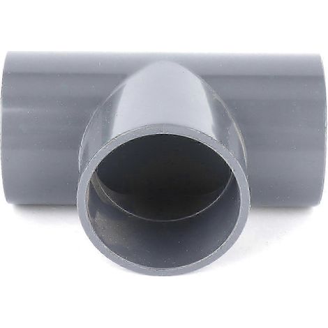 Raccord en T G11/2 en PVC, adaptateur de connexion de tuyau à 3 voies pour raccords de tuyau d'alimentation en eau de jardin ou de serre (1/5)
