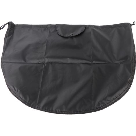 Sacoche pour casque de moto, sac à cordon en nylon noir pour vélo, moto, sport, gym, randonnée et voyages. (1/5)