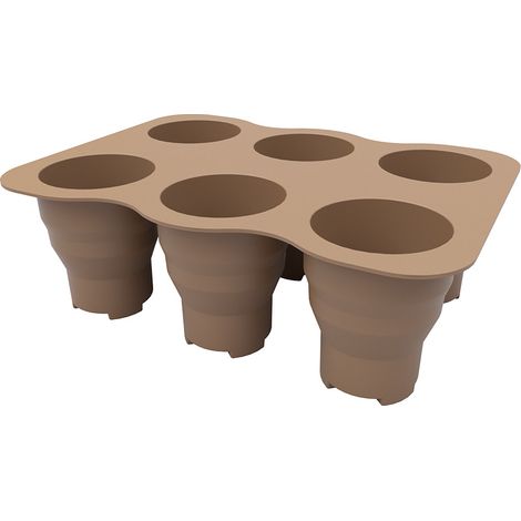 Macetas decorativas grandes, macetas para vivero, macetas multicolores, mini macetas de silicona para plantas verdes. (1/2)