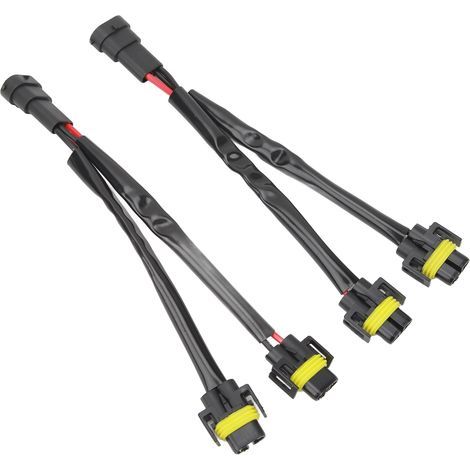 2 Stück H11 H8 H9 Verlängerungskabelbaum Stecker auf Buchse 2-Wege-Scheinwerfer-Splitterkabelbaum für LKW Pickup LED-Kabelstecker (1/5)