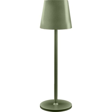 L'Arcolaio Lampada LED Touch Ricaricabile H 38 Cm 10 x 10 Cm IP54 Round Pro Oliva (1/5)