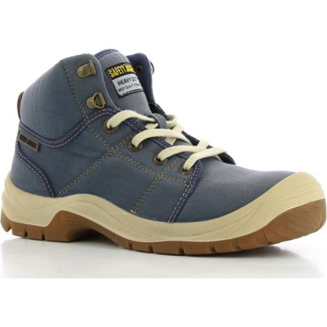 Scarpe antinfortunistiche alte Safety Jogger Desert S1P SRC Blu 40