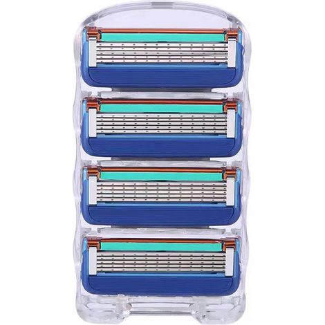 rasoir electriques hommes-Lames de Rasoir de Rechange - Compatibles avec les Rasoirs Multi-Lames (4 Lames) - Pour Rasage Doux et Confortable (1/3)