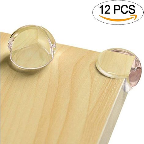 Lot de 12 protections d'angle transparentes pour la sécurité des enfants et des meubles, protégeant ainsi les angles vifs. (1/5)