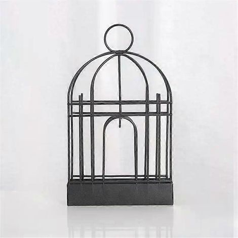 Porte-spirale anti-moustiques créatif, style nordique, en forme de cage à oiseaux, en fer, pour l'été, idéal pour les encens et autres objets de décoration. (1/5)
