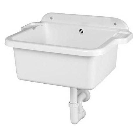 BAIGNOIRE MURALE EN POLYPROPYLÈNE Dimensions : 58 x 45 x 28 cm