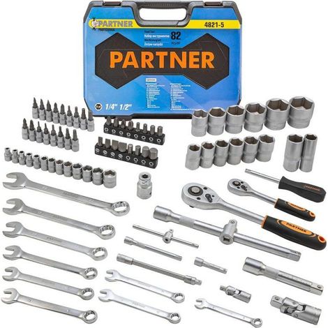 Set di utensili di 82 pezzi 1/2", 1/4" (esagonale) (4-32mm)