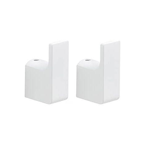 Gedy Bianco, G-Kuala Lumpur, 2 Appendi Singoli, Colore, Porta Abiti Realizzati in Cromall, Ottone e Vetro, Garanzia 2 Anni, Misure 5,3 x 2 x 3,3 CM e Peso 0,196 kg, Design R&S, Unica (1/4)