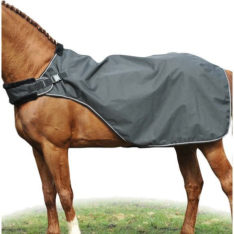 Coperta da paddock impermeabile con fodera di pile modello Carvis: 145 cm, nero (1/4)