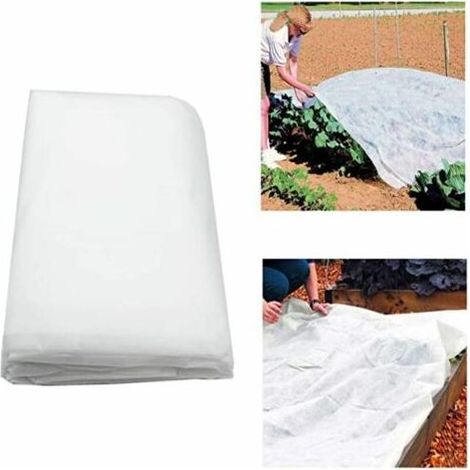 Voile d'hivernage en rouleau - 2 x 10 m - 30 g/m2 - Blanc (1/4)