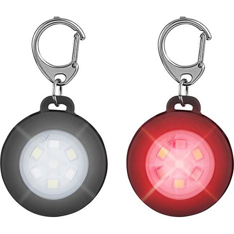 Set di 2 torce portachiavi, portatili, mini torce luminose, 3 modalità, ricaricabili tramite USB-C, impermeabili, illuminazione a LED per chiavi e attività all'aperto. (1/5)