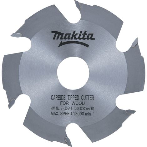 Makita - Disco per fresatura per legno, 100x22,2 mm, 6 denti B-20644 (1/4)