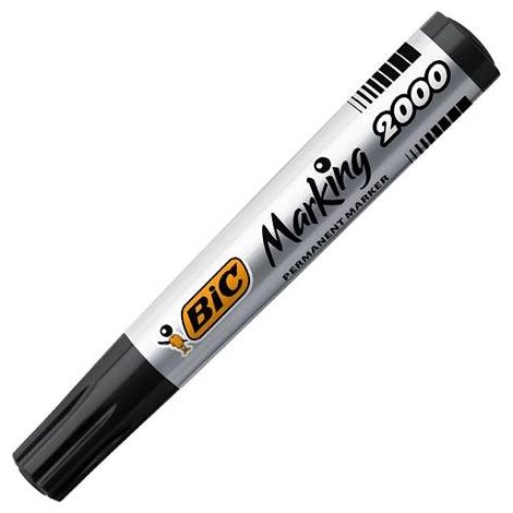 BIC Marcador permanente Marking 2000 punta conica trazo 1,7mm negro