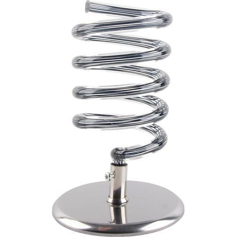 Hanging Hair Dryer Rack with Spring Space Saving Salon (1/4)