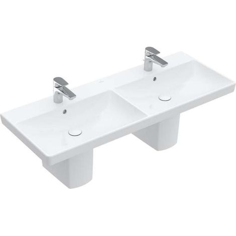 V&B Schrank-Doppelwaschtisch AVENTO 1200x470x160mm m ÜL Sto wh CeramicPlus (1/4)