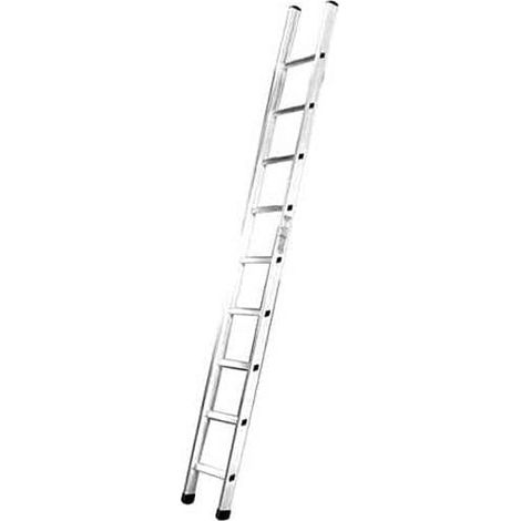 Scala Facal Prima DL81 in alluminio, semplice, 11 gradini, lunghezza 3,55 metri (1/2)