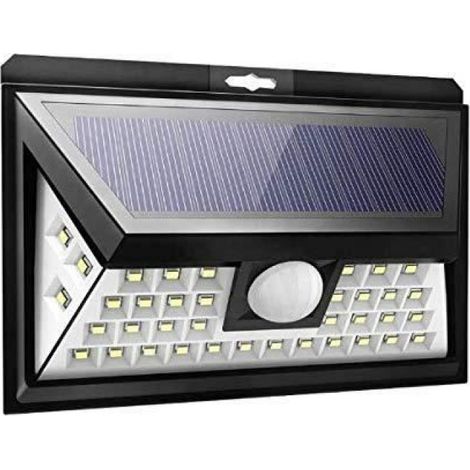 Lampe Solaire Extérieure - 40 LED - Détecteur De Mouvement - 270° Grand Angle - IP65 Étanche - 3 Modes Éclairage - Pour Jardin Patio Garage Cour - 1 Pièce (1/4)
