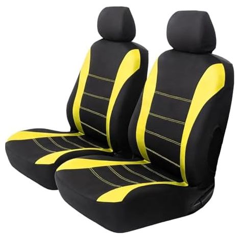 Set mit 2 universellen Vordersitzbezügen, waschbare Stoff-Autositzbezüge, Autositzschoner, Autozubehör (1/5)