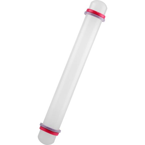 Rouleau à pâtisserie antiadhésif en plastique de 23 cm avec anneau, outil de cuisson pour fondant, gâteaux et biscuits (1/5)