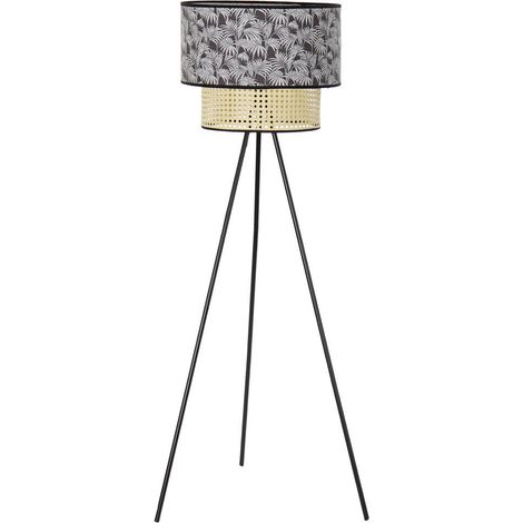DKD Home Decor Natural Black Metal Colonial Floor Lamp (1/3)