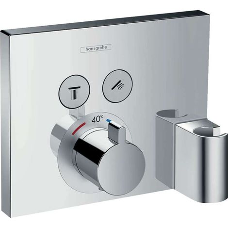 Termostato hansgrohe ShowerSelect, empotrado, 2 consumidores,