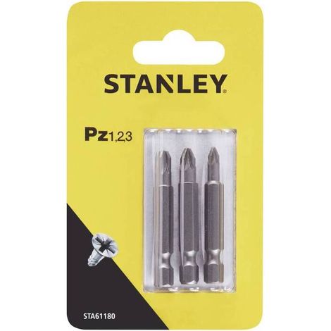 STANLEY STA61180 3 INSERTI MM.48 PZ 1-2-3