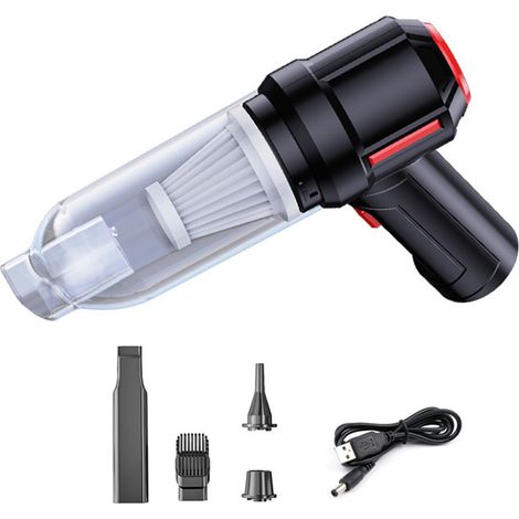 Aspirateur voiture 9000Pa haute puissance faible bruit sans fil portable à main pour maison noir (1/5)