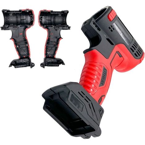 Boîtier de rechange en plastique pour perceuse sans balais 36 V, 187 x 97 mm, rouge pour pièces de perceuse électrique sans fil