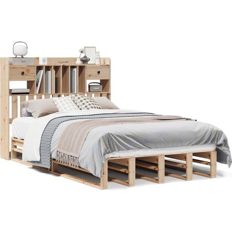 Maison Exclusive - Letto Libreria senza Materasso 135x190 cm in Legno di Pino