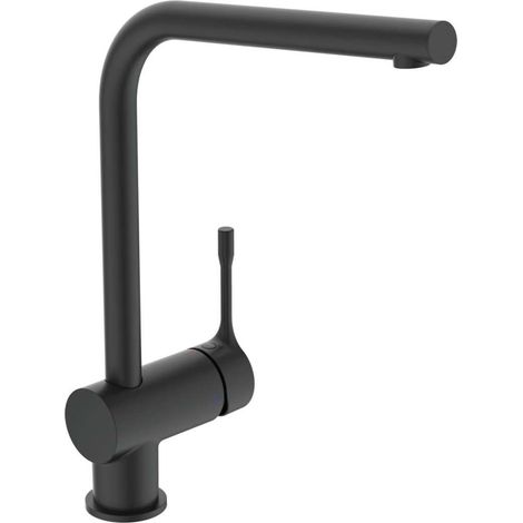 Ideal Standard Ceralook - Grifo de fregadero, negro BC174XG (1/4)