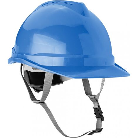 Casco industriale con sottogola, blu (1/5)