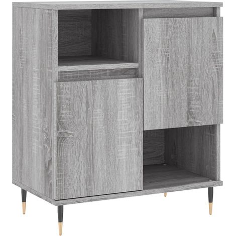 Credenza buffet cassettiera mobile contenitore organizer cucina soggiorno salonsonoma 60 x 35 x 70 cm pannelli compositi grigio 020036409