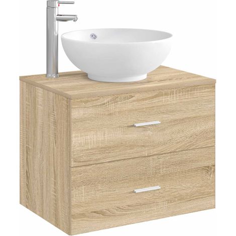 vidaXL Bathroom Wash Basin Chrome 44 x 44 x 16 cm Metal