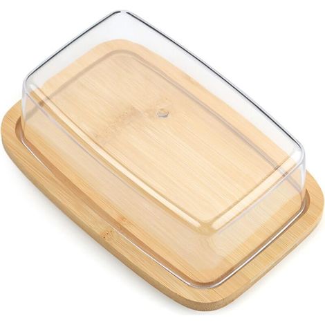 Beurrier pratique avec couvercle pour stocker et servir des beurres (1/4)