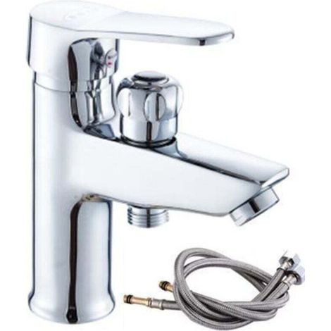 Bath-Shower Mixer - Rapid Fill, Chrome Stopper for Hotel Bathroom Hot Water (1/4)