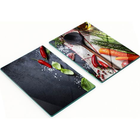Tavole decorative multifunzionali da cucina, in legno massello, 2x40x52 cm (1/5)