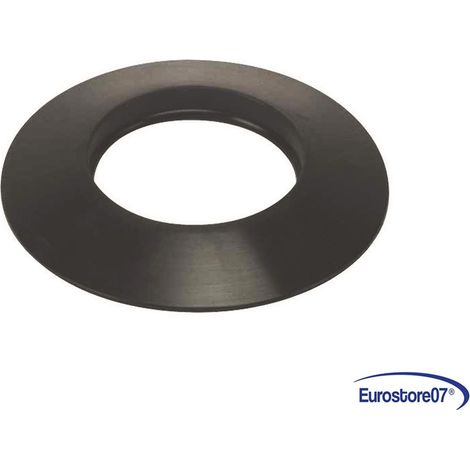 ANELLO PER TUBO  STUFE A PELLET NERO OPACO IN SILICONE MM.1,2     	- ø cm.8