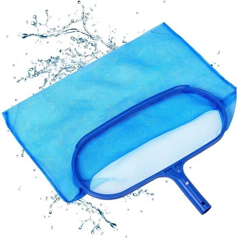 Épuisette Surface pour Piscine Bassins Fontaines, Épuisette de Fond pour Ramassage des Feuilles, Filet à Mailles avec Grand Capacité (1/5)