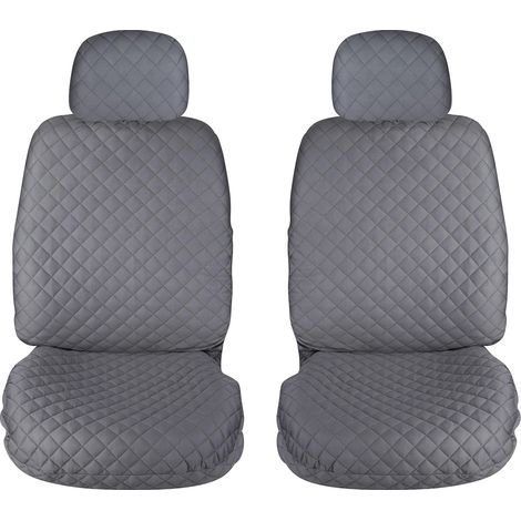 Lupex shop - Coprisedili auto universali, mod. A22, anteriori e posteriori (Set 2pz Anteriori) - colore Grigio