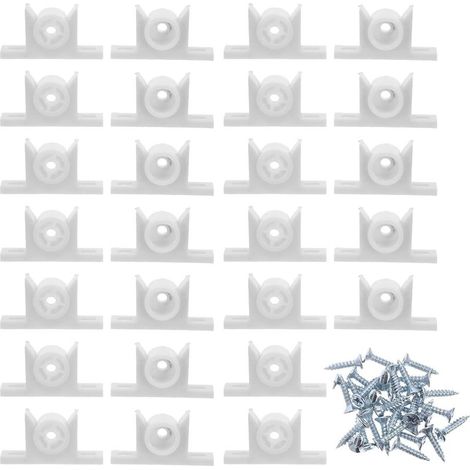 30 jeux de clips façade factices pour armoires cuisine, avec loquet à pression, en plastique. (1/5)