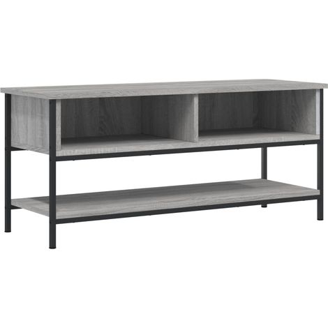 Mobile TV multimediale scaffale TV credenza TV sala da pranzo soggiorno camera da letto sonoma 100 x 35 x 45 cm legno ingegnerizzato grigio 020028333
