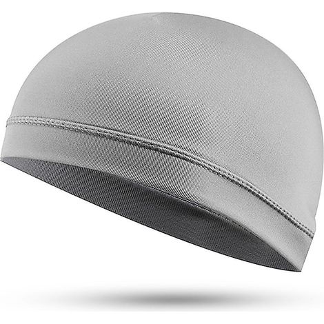 Herren-Outdoor-Sportmütze, Radmütze, Fahrradhelm-Innenfutter, zum Laufen, Skifahren, Motorradfahren, grau
