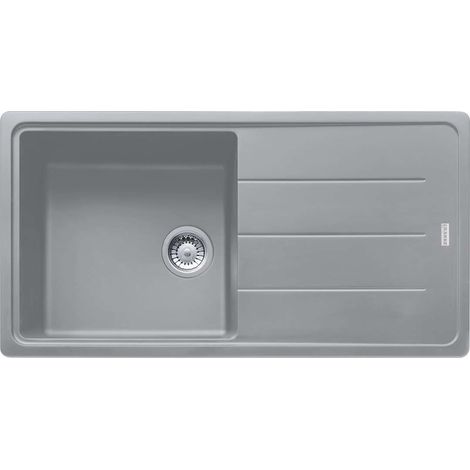 Franke Basis - Fregadero de fragranite BFG 611-62, 97x50 cm, piedra gris 114.0285.314 (1/3)