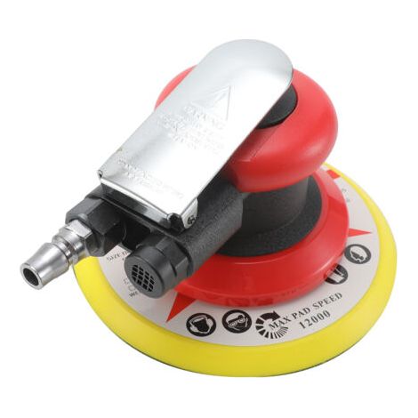 Ponceuse pneumatique 6 pouces de ponçage de polissage à la cire pour le mur de voiture en bois 10000 tr / min rouge (1/5)