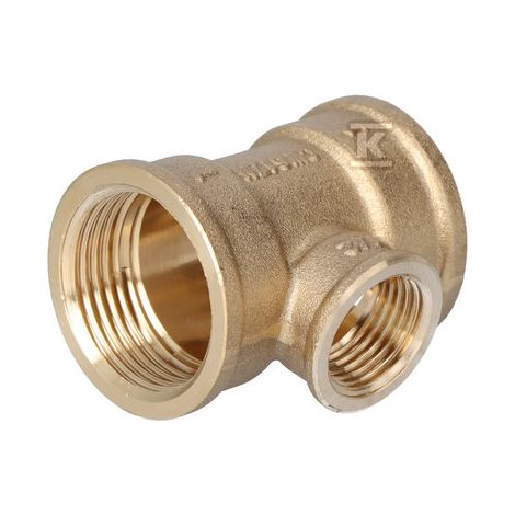Conector en T reductor de latón 1X1/2X1 F