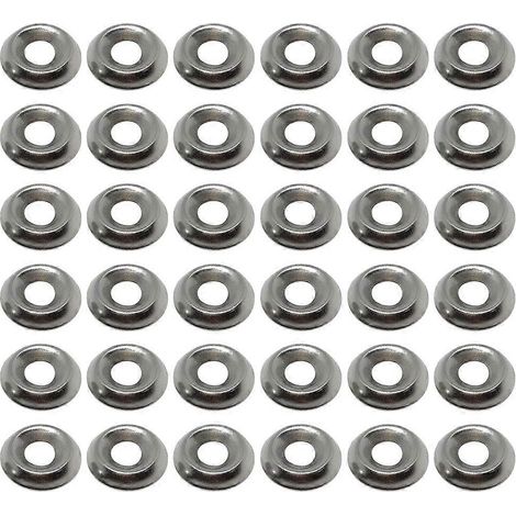 100 rondelles de fixation, rondelles de vis, joints anticorrosion en forme de bol-1.1x1.1x0.25cm-Silver
