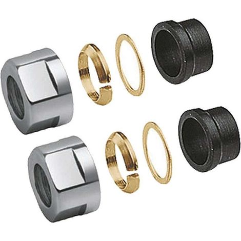 Sapho - Racor 1/2 para cobre 15 mm, cromo CP6115