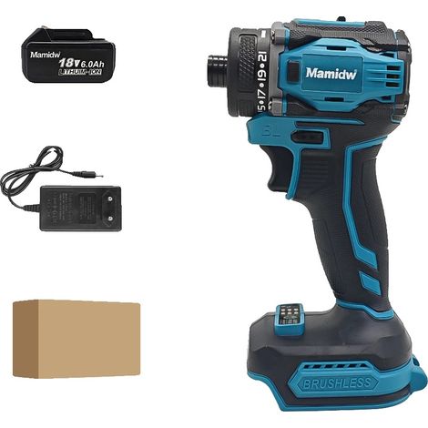 Visseuse sans fil, couple élevé 380 Nm, 3300 RPM, 1 ensemble de batteries (1/2)