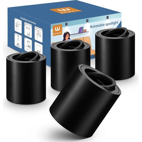 Spot en Saillie Noir, Lot de 4 Spot Plafond pour Modules GU10 (1/5)